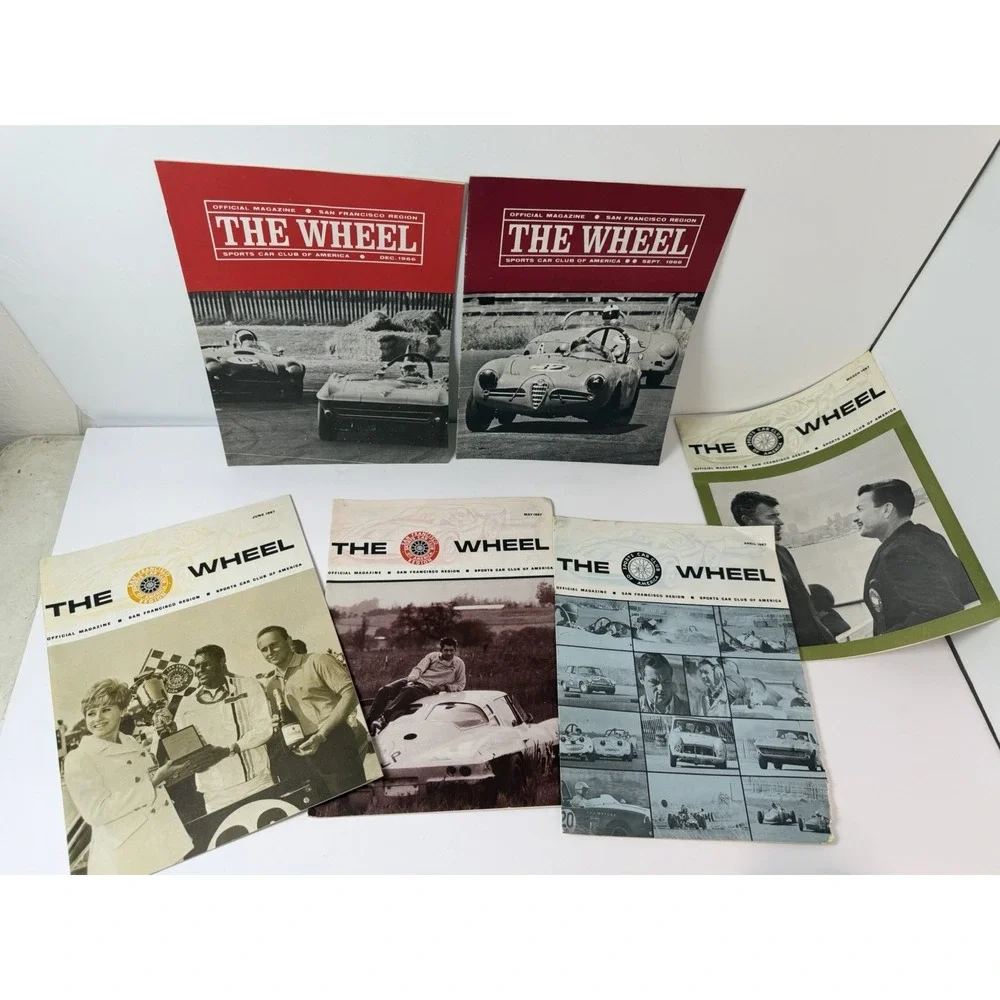 The Wheel San Francisco Sports Car Club Of America Magazine Lot Of 13 1960s READ